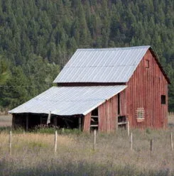 an old barn house